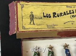 Britains Very Rare Boxed Set 186 Mexican Rurales. Rare Multicolored Version