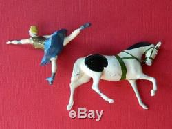 Britains Vintage 1936-61 Lead Circus Equestrienne #355b & Trotting Horse #352b