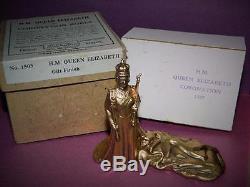 Britains Vintage 1937 Lead Queen Elizabeth In Coronation Robes #1505 Mint Boxed