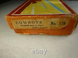 Britains Vintage 1950s, No 179 Cowboys Mounted And On Foot, Made in England