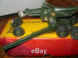 Britains Vintage 1960's 155 mm ww2 American, British Long Tom Field Gun. #1