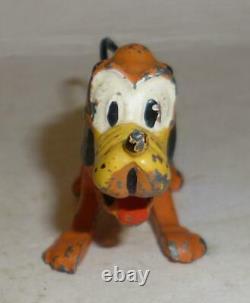 Britains Vintage Lead Rare Prewar Walt Disney's Pluto With Movable Head 1930's