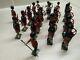 Britains Vintage Lead Soldiers 21 Piece Set Of Scots Guards Pipe Band
