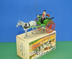 Britains Vintage Post War C1948 Lead Farm Series Boxed #20f Horse Drawn Gig Set
