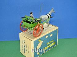 Britains Vintage Post War C1948 Lead Farm Series Boxed #20f Horse Drawn Gig Set