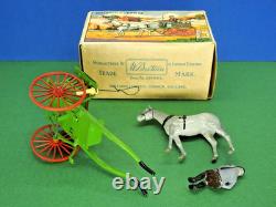 Britains Vintage Post War C1948 Lead Farm Series Boxed #20f Horse Drawn Gig Set