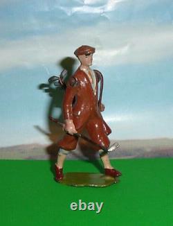 Britains Vintage Pre-war (1926) Rare Lead Golfer #562 With Bag Of Golf Clubs