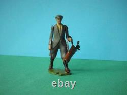 Britains Vintage Pre-war (1926) Rare Lead Golfer #562 With Bag Of Golf Clubs