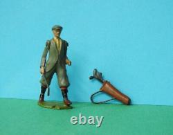 Britains Vintage Pre-war (1926) Rare Lead Golfer #562 With Bag Of Golf Clubs