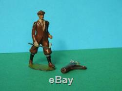 Britains Vintage Pre-war (1926) Rare Lead Golfer #562 With Bag Of Golf Clubs