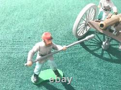 Britains Vintage Swoppet American Civil War Confererate Gun and Crew (4435)