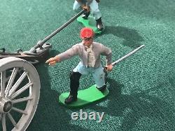 Britains Vintage Swoppet American Civil War Confererate Gun and Crew (4435)