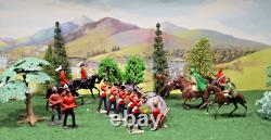 Britains Vintage metal Redcoats and Arabs on horses x15