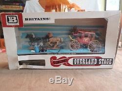 Britains Wild West Concord Overland Stagecoach 4 Horses Mint in Box Complete