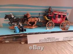 Britains Wild West Concord Overland Stagecoach 4 Horses Mint in Box Complete