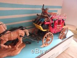 Britains Wild West Concord Overland Stagecoach 4 Horses Mint in Box Complete
