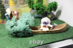 Britains /crescent Cowboy and American Indian fight 29pcs