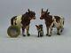 Britains Hollow-cast Lead 54mm Ayrshire Bull (#784) Cow (#785) And Calf (#786)