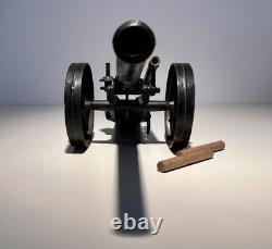 Britains model 4.7 Naval Gun Mounted for field operations. In box, Hamleys