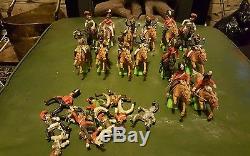 Britains napoleonic cavalry toy soldiers, plus spare riders