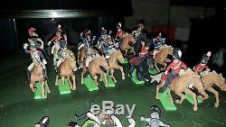 Britains napoleonic cavalry toy soldiers, plus spare riders