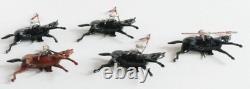 Britains (set 115) Egyptian Cavalry X 5 C1930 Unboxed