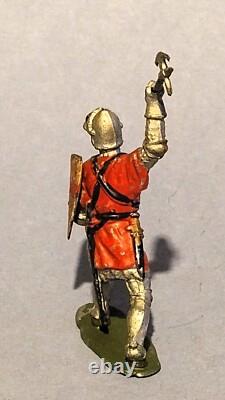 Britains set 1664, Knights of Agincourt foot knights 50's metal toy soldiers