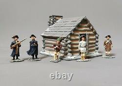 Britains soldiers, American Revolution, Valley Forge scene with hut, boxed