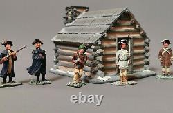 Britains soldiers, American Revolution, Valley Forge scene with hut, boxed