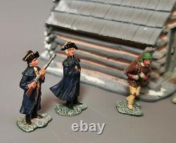 Britains soldiers, American Revolution, Valley Forge scene with hut, boxed