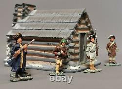 Britains soldiers, American Revolution, Valley Forge scene with hut, boxed