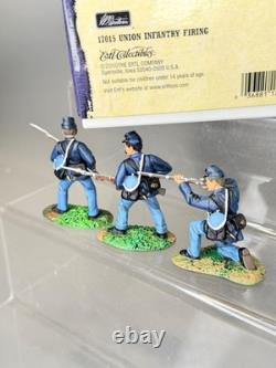 Britains toy soldiers 1/32 scale ACW #17015 union infantry firing NOS 3 FIGS