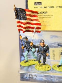Britains toy soldiers 1/32 scale ACW #17302 19th MASSACHUSETTS CLUBS ARE TRUMPS