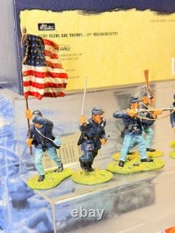 Britains toy soldiers 1/32 scale ACW #17302 19th MASSACHUSETTS CLUBS ARE TRUMPS