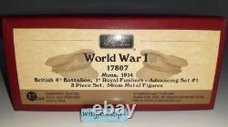 Britains ww1 17807 2006 British Infantry Mons Fusiliers 1914 metal boxd S636