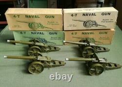 Britainsfour Vintage British Mobile 4.7 Naval Guns (# 1264) In Orig. Boxes