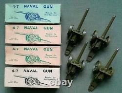 Britainsfour Vintage British Mobile 4.7 Naval Guns (# 1264) In Orig. Boxes