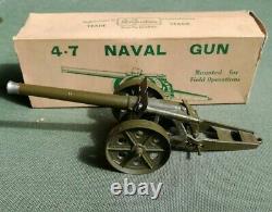 Britainsfour Vintage British Mobile 4.7 Naval Guns (# 1264) In Orig. Boxes