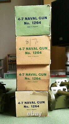 Britainsfour Vintage British Mobile 4.7 Naval Guns (# 1264) In Orig. Boxes