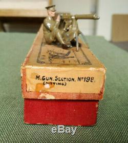 Britainsvintage British Machine Gun Section Set 198boxed