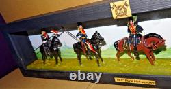 Britians Set 23 5 x 5th Royal Irish Lancers in Diorama Setting- 12cm x 50cm