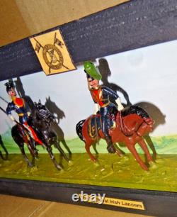 Britians Set 23 5 x 5th Royal Irish Lancers in Diorama Setting- 12cm x 50cm