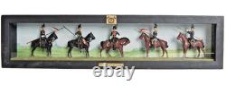 Britians Set 23 5 x 5th Royal Irish Lancers in Diorama Setting- 12cm x 50cm