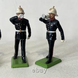 Britians Toy Soldiers Royal Navy Naval Marines Marching Band Parage X10 Figures