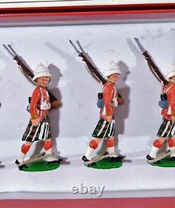British Bulldog Seaforth Highlanders Rare Metal Soldiers Boxed Set Figures N2