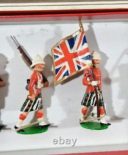 British Bulldog Seaforth Highlanders Rare Metal Soldiers Boxed Set Figures N2
