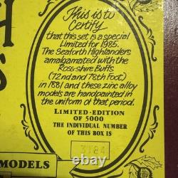 British Soldiers 1881 Seaforth Highlanders Limited Edition, Set Number 3184