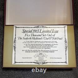 British Soldiers 1881 Seaforth Highlanders Limited Edition, Set Number 3184