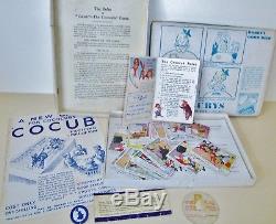 COCOCUBS'COCUB' GAME + ANNUAL + M/SHIP BOOK & BADGE + MORE BRITAINS 1930s RARE