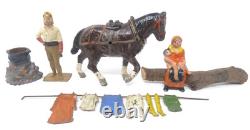 Charbens Gypsy Camp With Washing Line & Horse